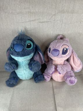 Disney Parks Lilo & Stitch  And Angel Plush Toy Lot